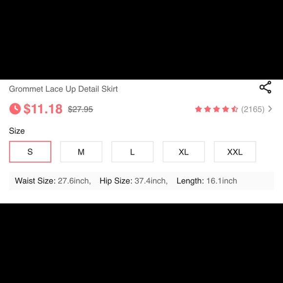 Lace Up Grommet Corset Mini Skirt - Picture 3 of 3